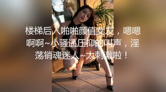 楼梯后入啪啪颜值女友，嗯嗯啊啊~小骚逼压抑的叫声，淫荡销魂迷人~太刺激啦！