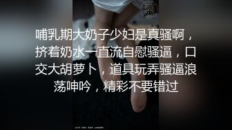 哺乳期大奶子少妇是真骚啊，挤着奶水一直流自慰骚逼，口交大胡萝卜，道具玩弄骚逼浪荡呻吟，精彩不要错过